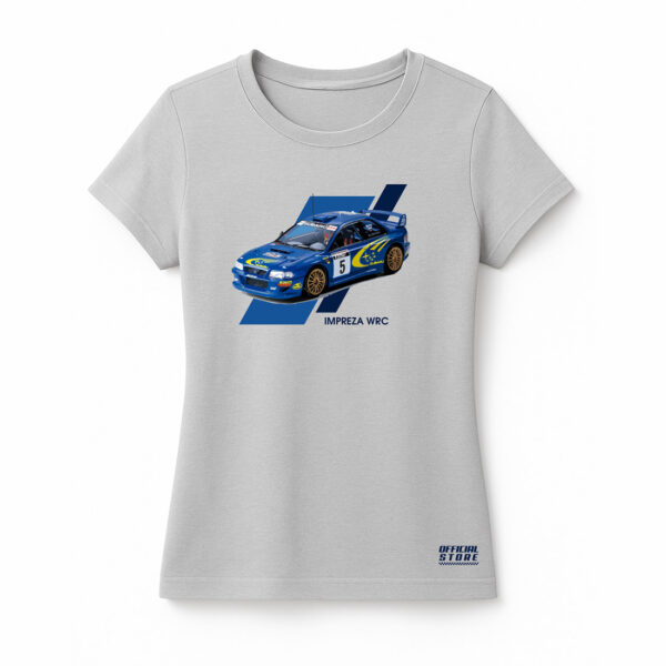 CAMISETA SUBARU RALLY GRIS MUJER
